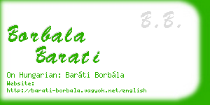 borbala barati business card